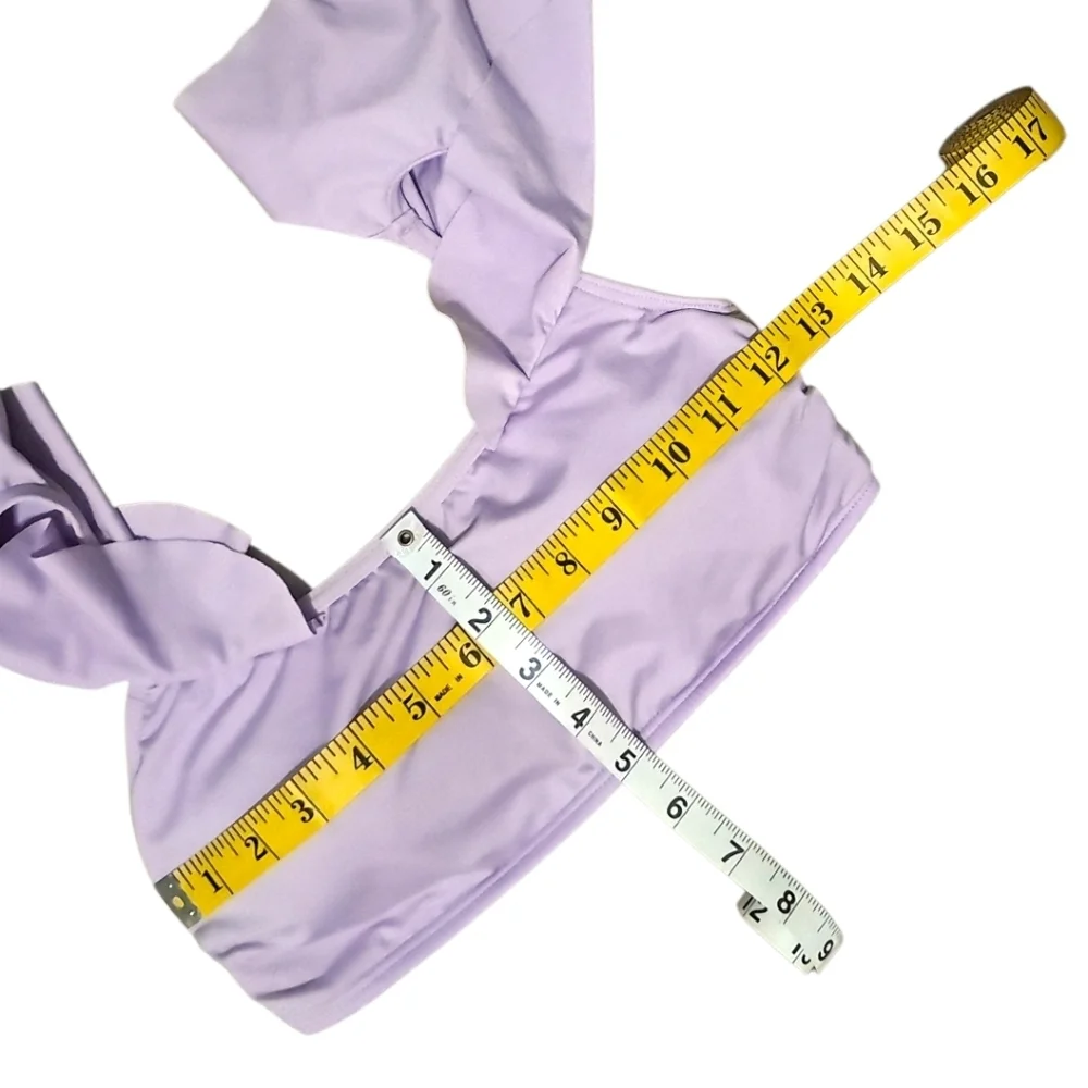 Vince Camuto Off The Shoulder Ruffle Bandeau Top & Hipster Bottom 2 Piece Set